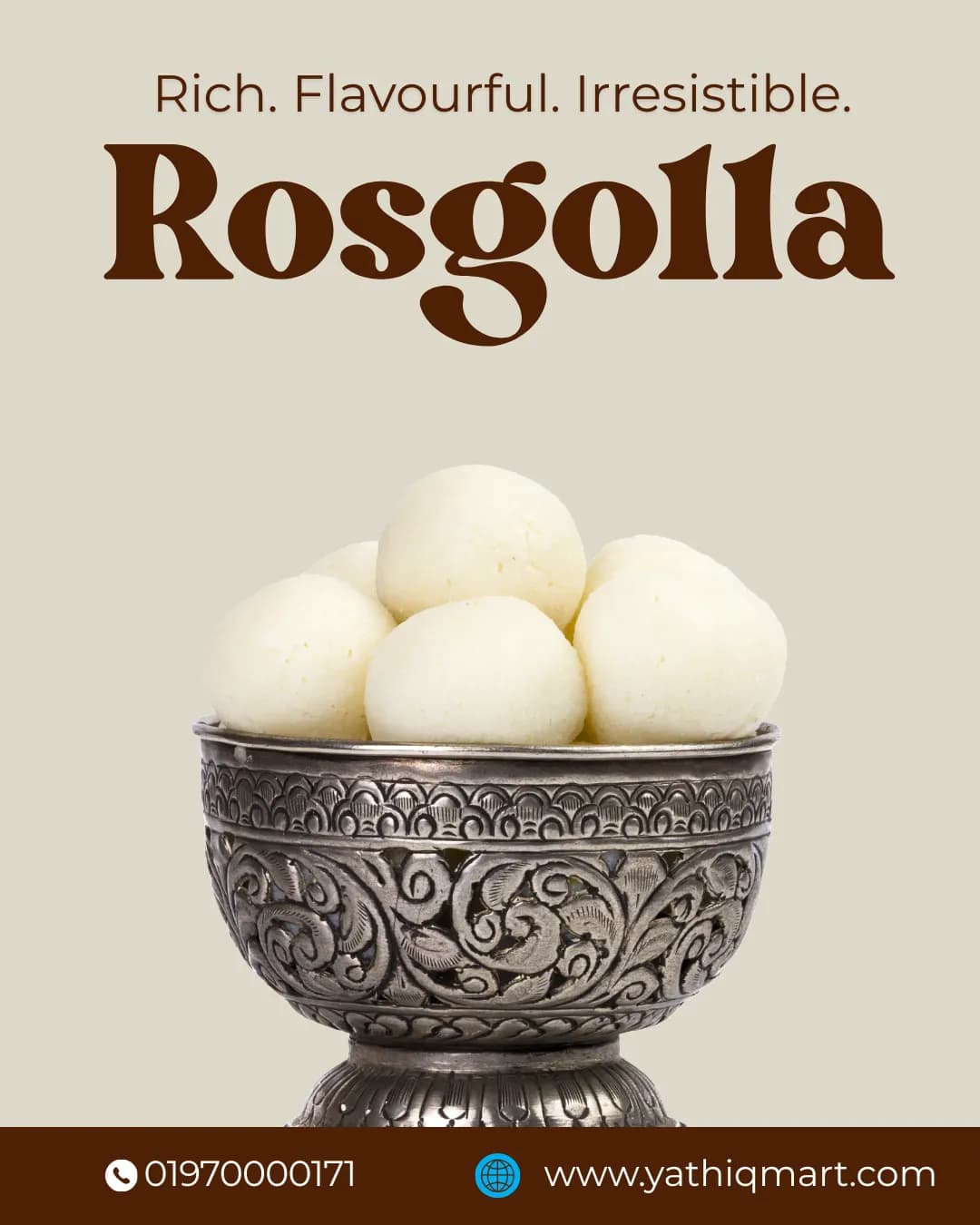 Rosgolla (রসগোল্লা) 1 KG