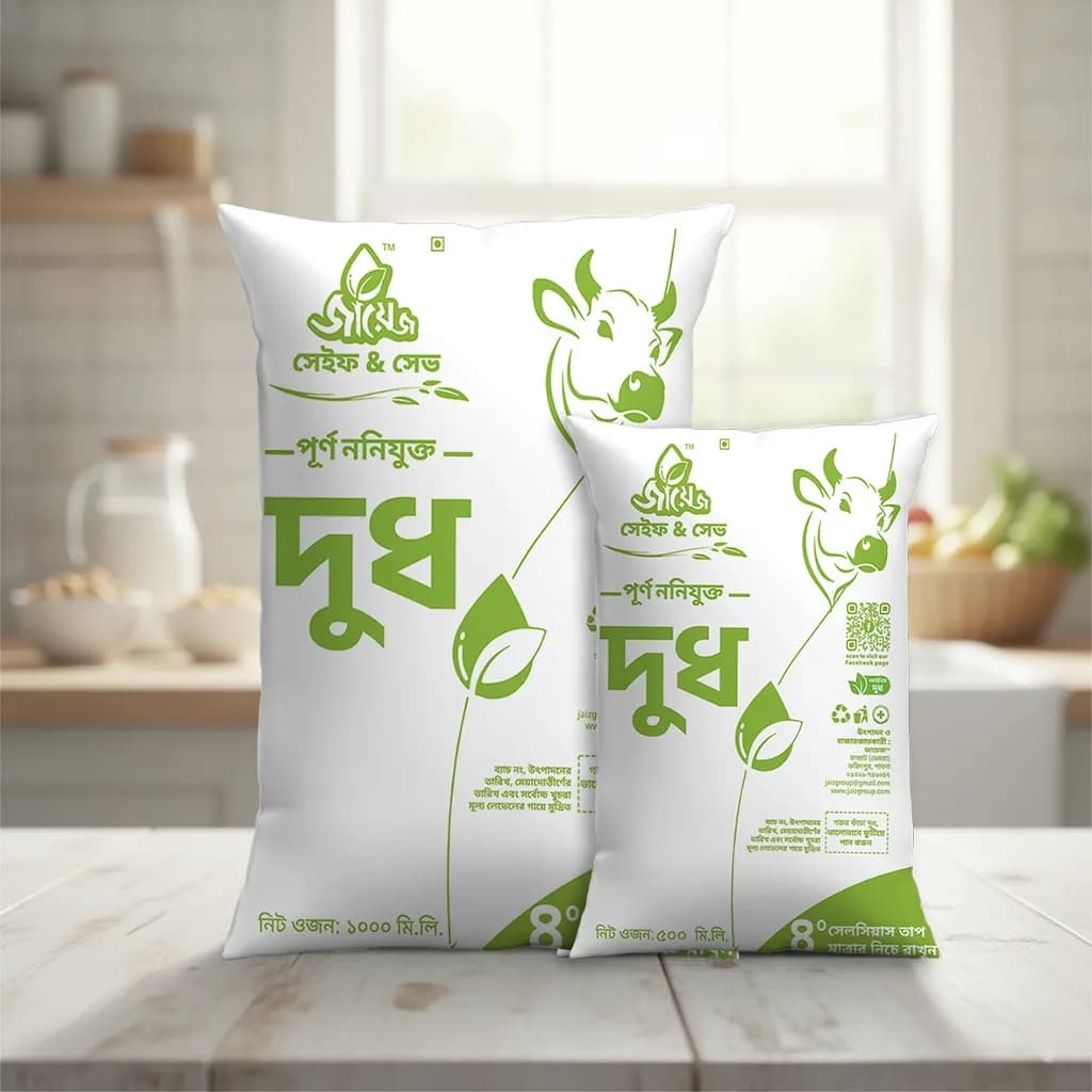 Full Cream Pure Cow Milk (পূর্ণ ননিযুক্ত গরুর দুধ)